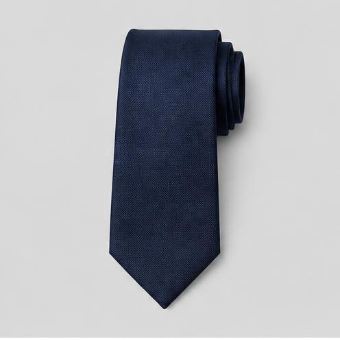 Navy Silk Tie