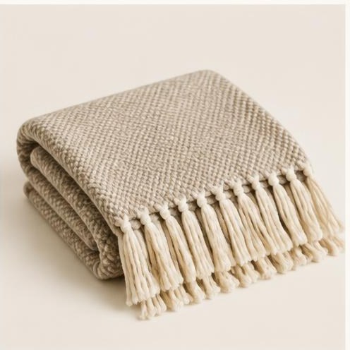 Woven Fringe Throw