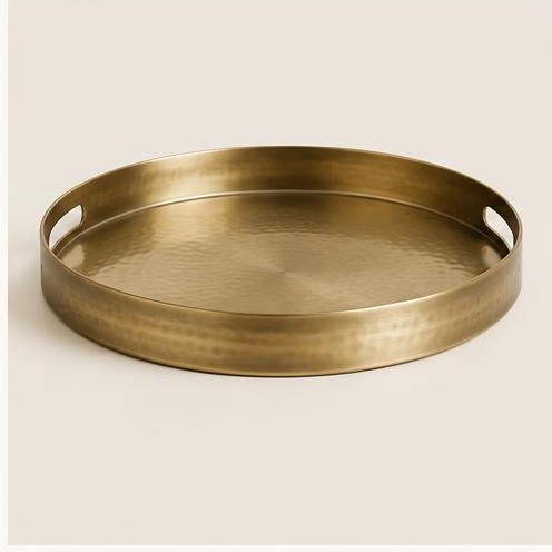 Hammered Brass Tray