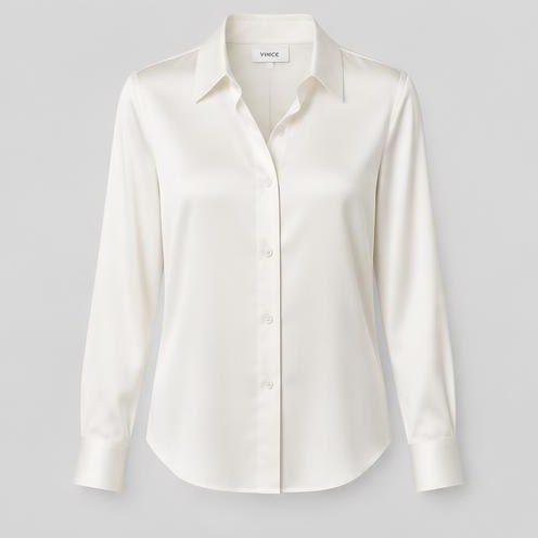 Ivory Silk Blouse